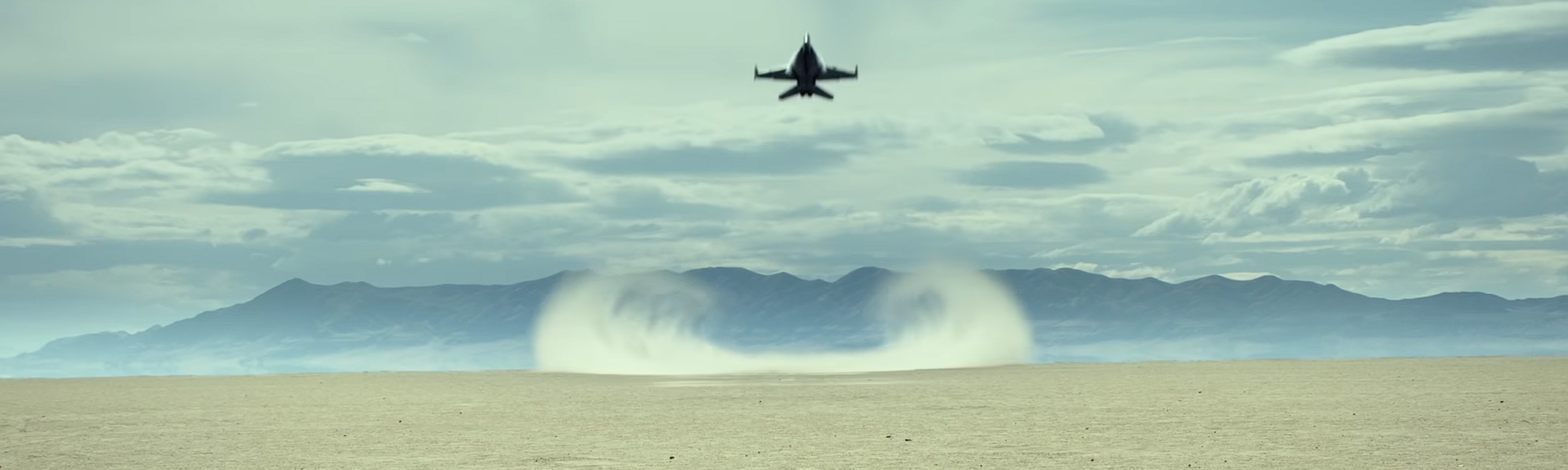 A Jet over the desert.