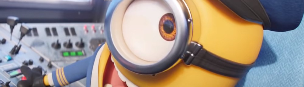 A Minion drives a plane