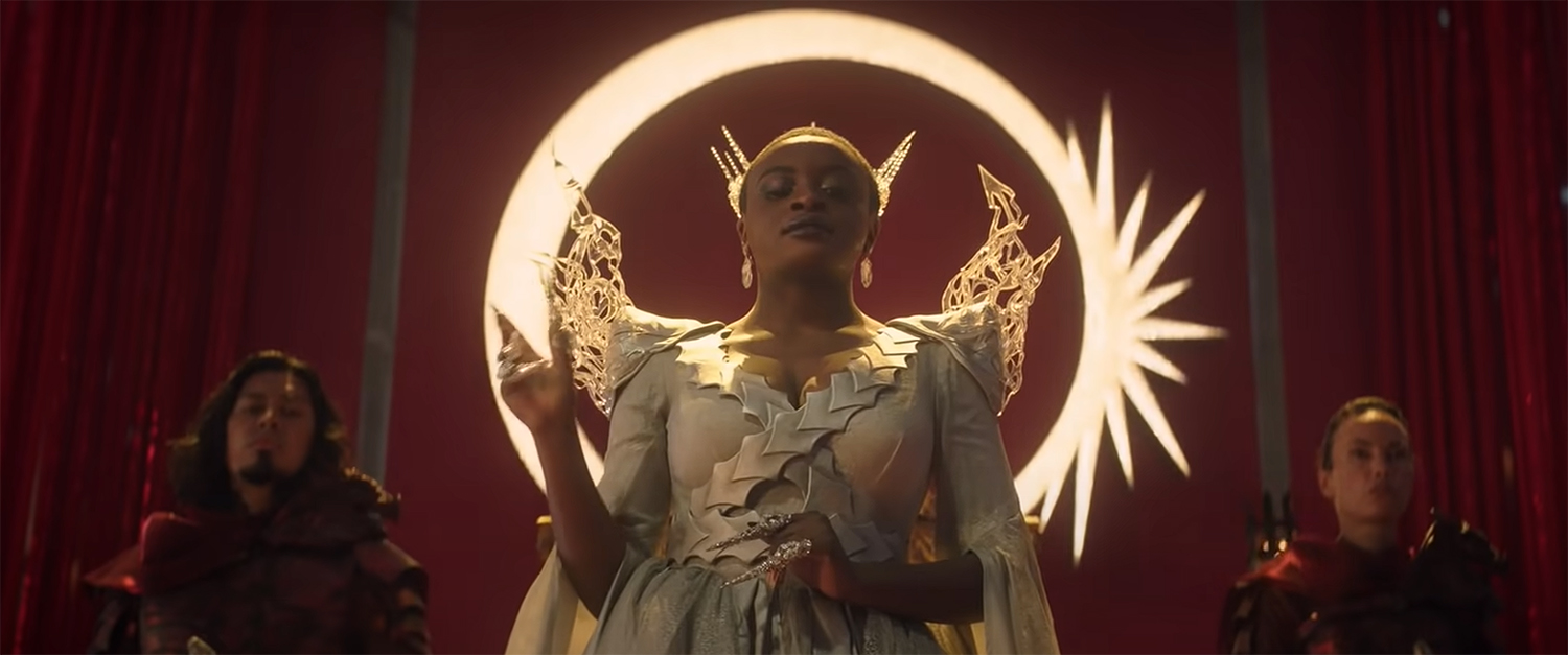 Evil Queen Uhura commands her domain.