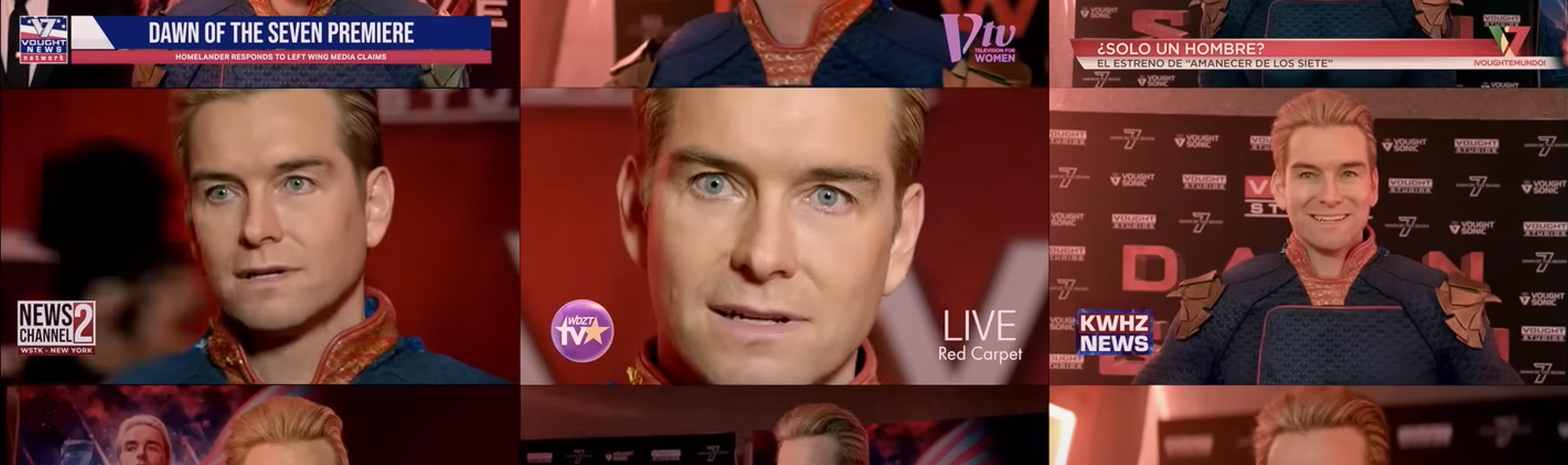 The many press conferences of Homelander.