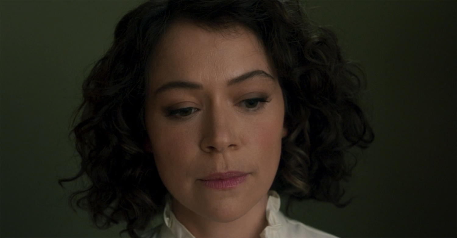 Tatiana Maslany about to break the fourth wall