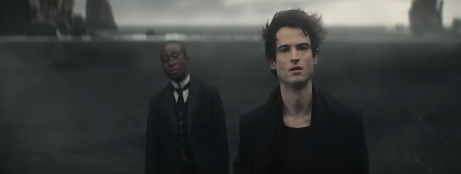 Morpheus and Lucienne look at a fallen dream world