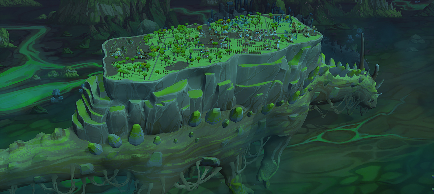 Walking through the dangerous jungle biome.