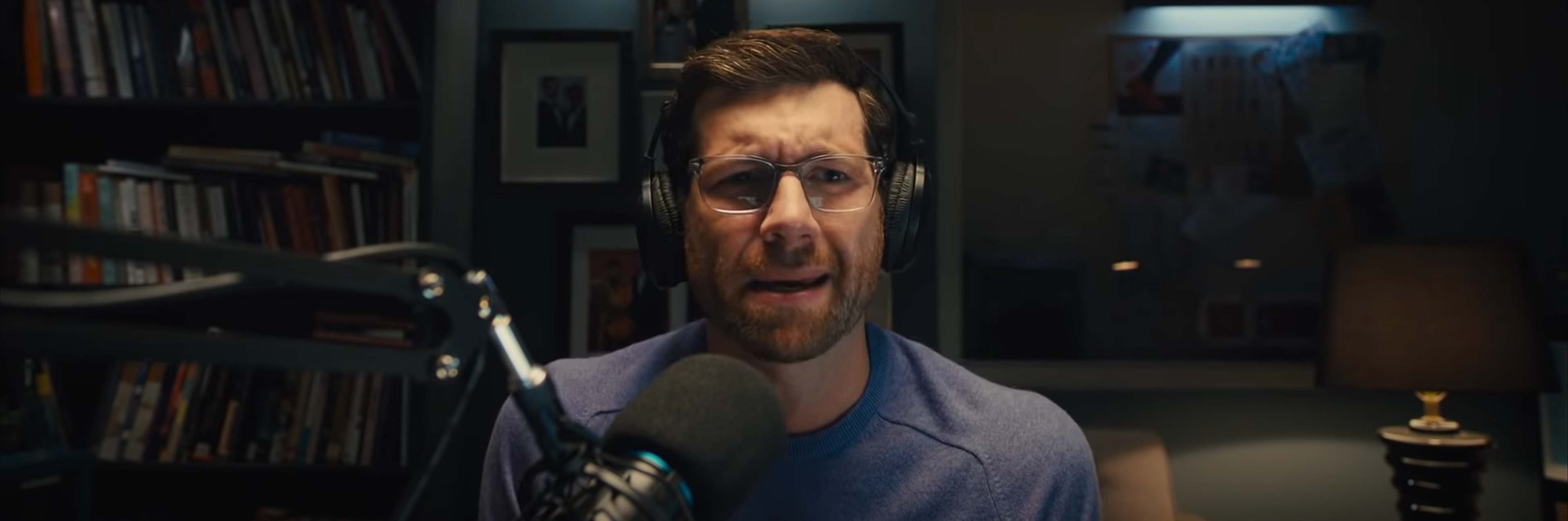 Bobby Lieber records the podcast.