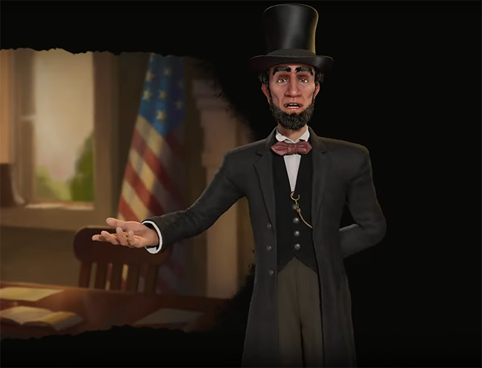 Abraham Lincoln. Image Credit: Firaxis Games.