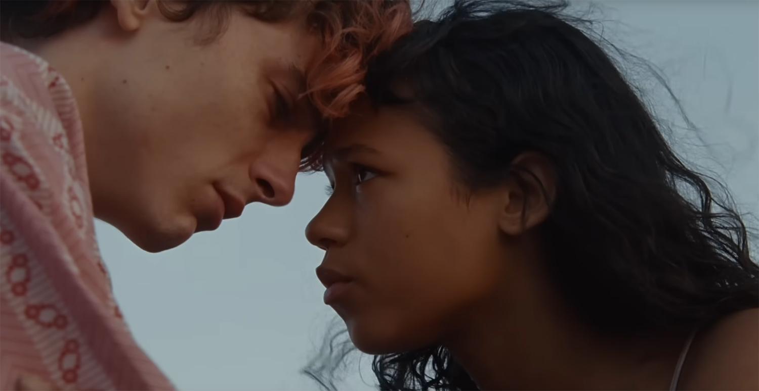 Taylor Russell and Timothée Chalamet in a deep bond