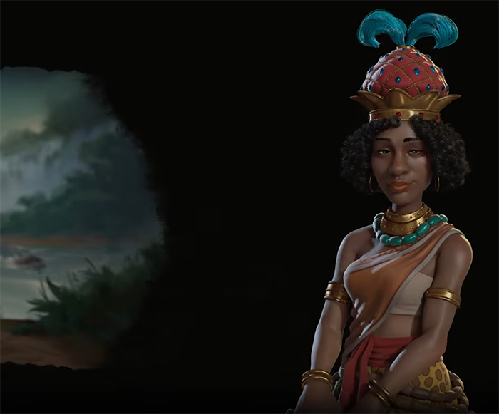 QUEEN MBANDE NZINGA. Image Credit: Firaxis Games.