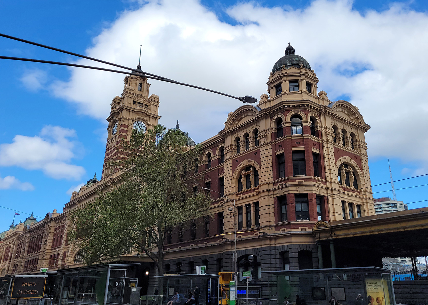 Flinders Street Train Station.