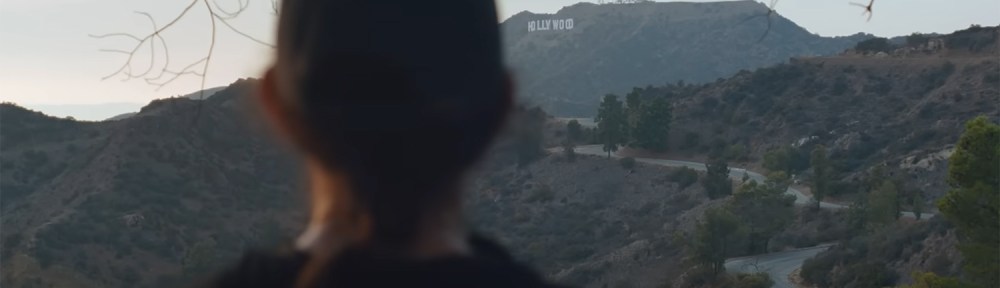 Looking at the Hollywood Sign