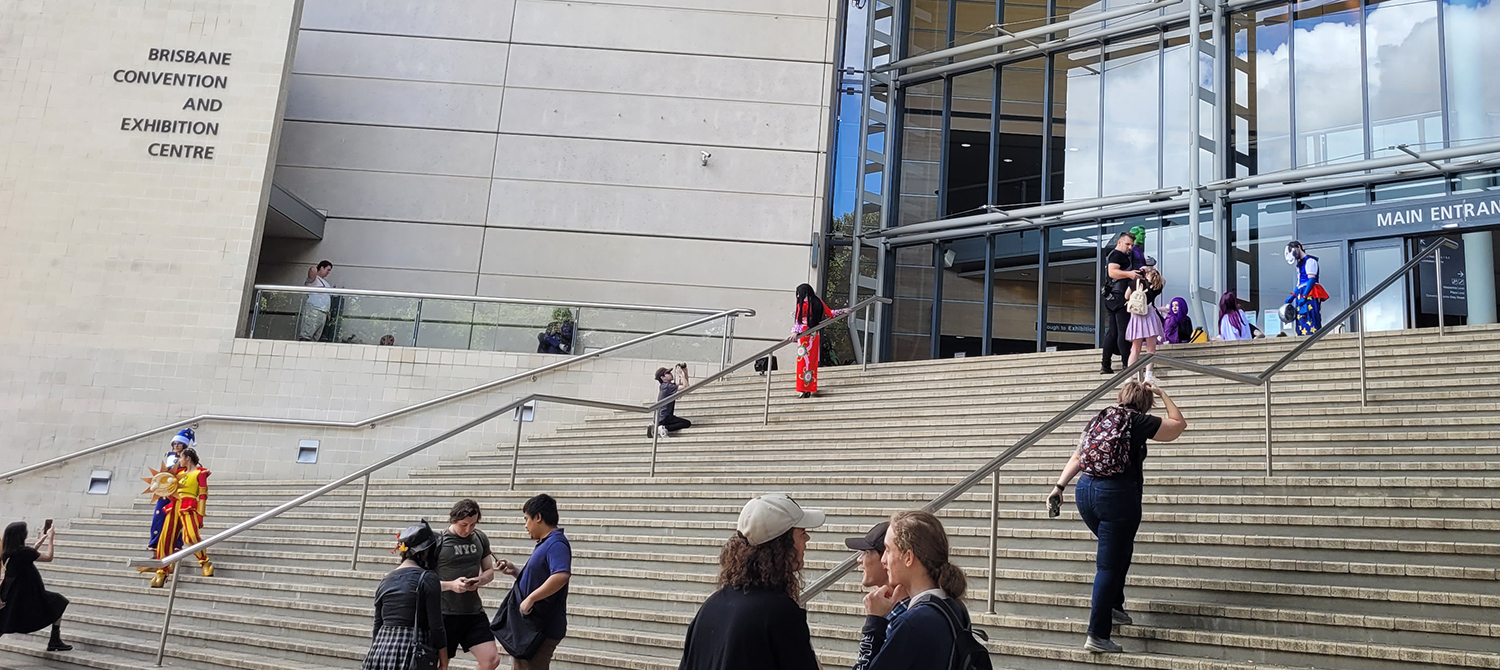 The Entrance and Stairs of the Brisbane Convention & Exhibition Centre