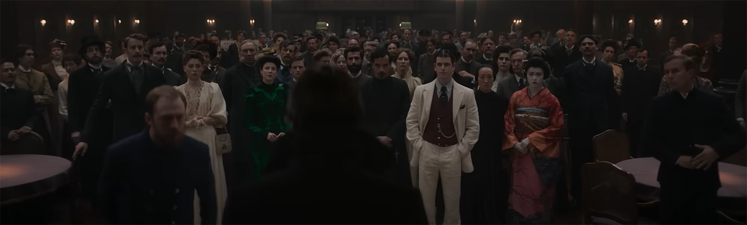 All of first class gets told the ship is turning around.