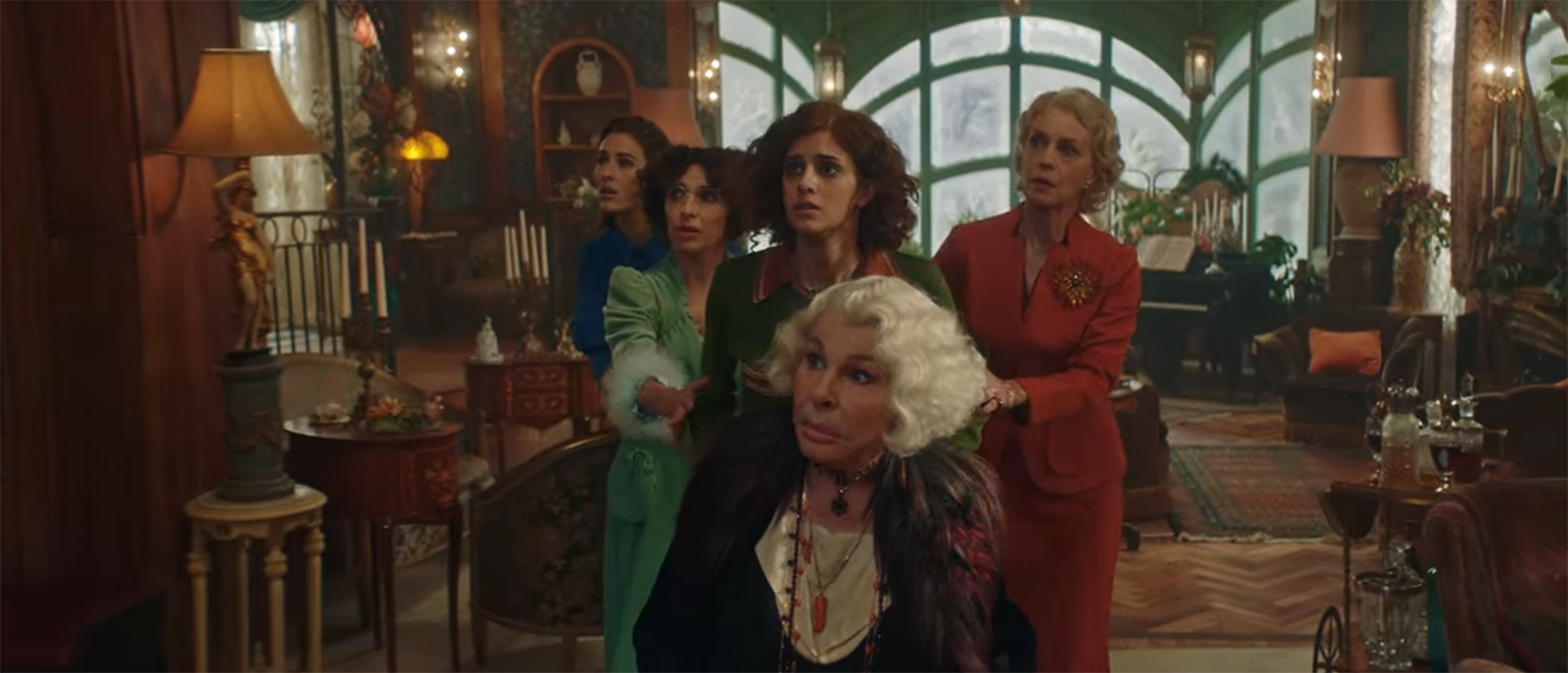 They all group together in fear of the murderer.