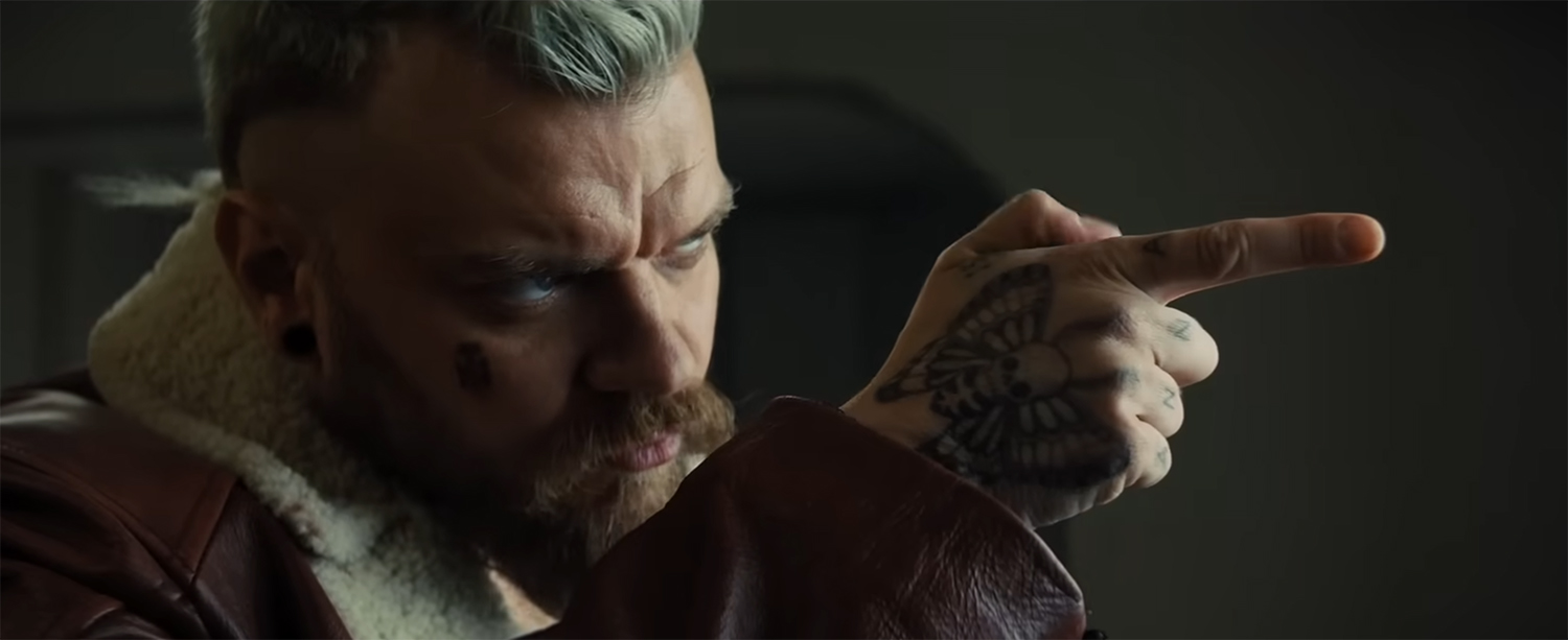 Pilou Asbæk trying to look menacing.