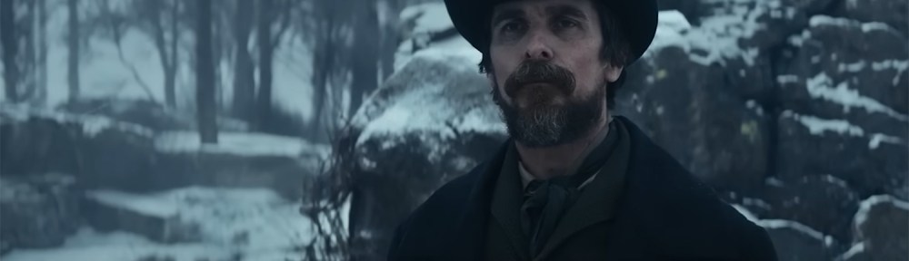 Christian Bale wonders in the snow.