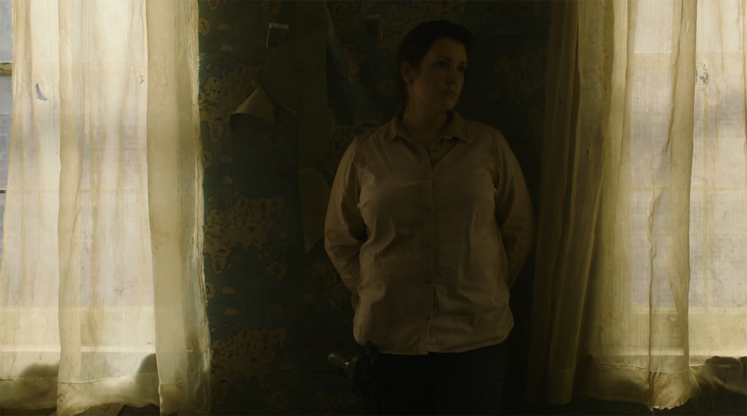 Kathleen in her old home.