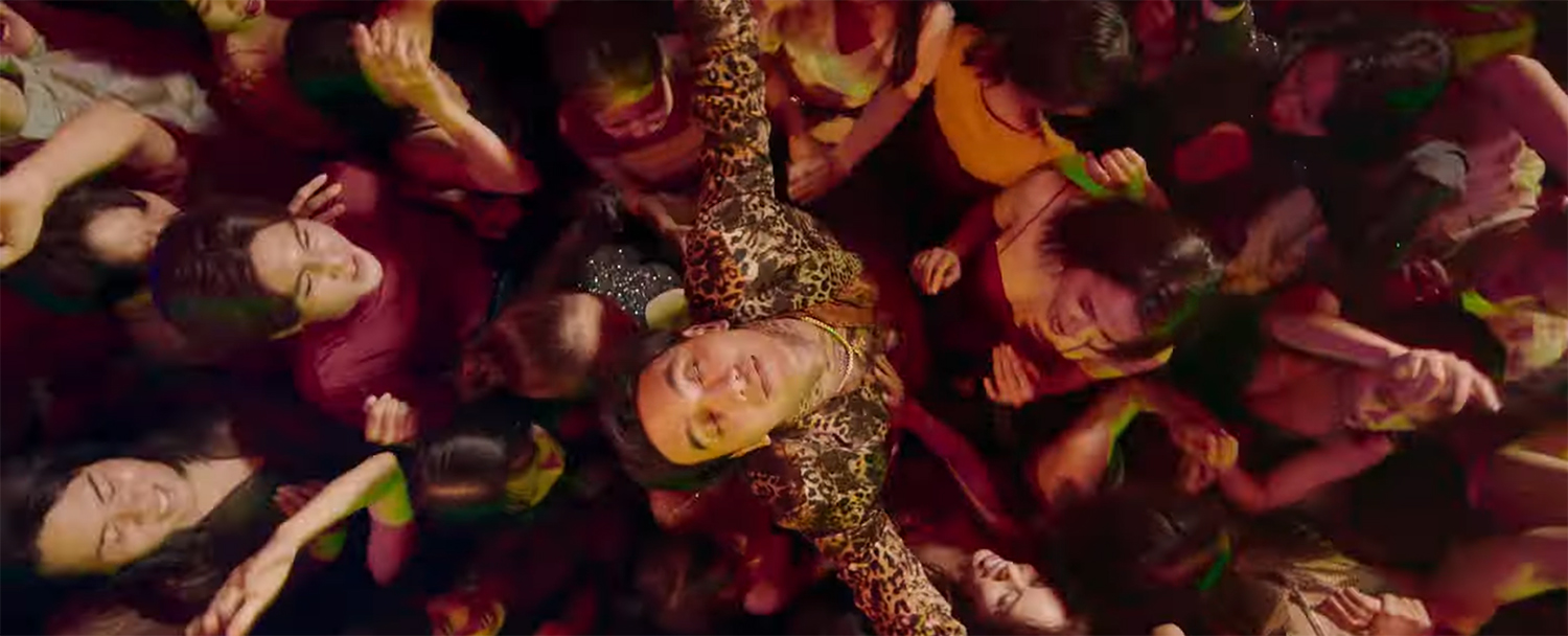 Dancing in the club.