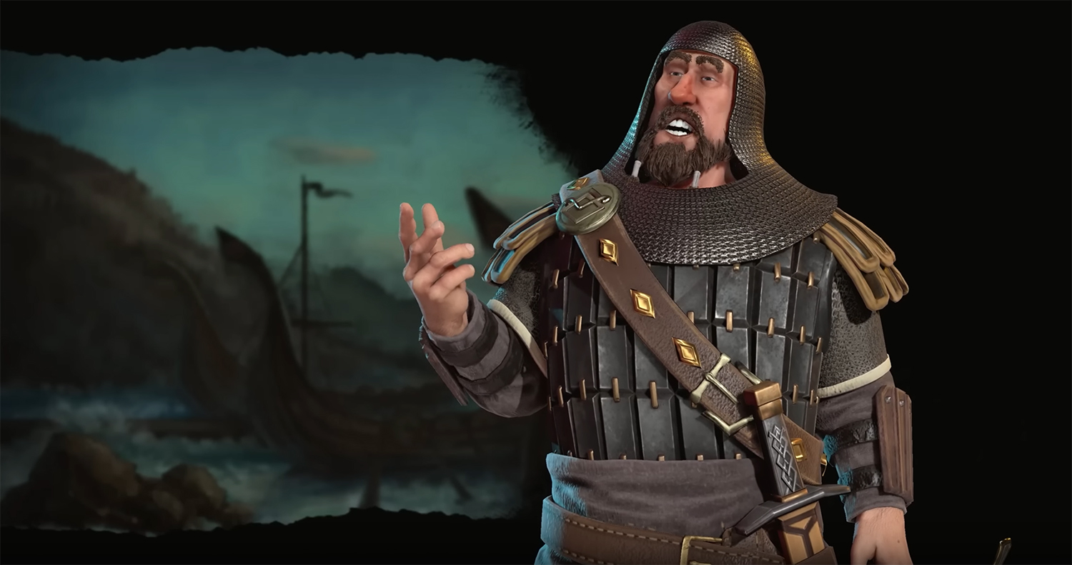 Harald Hardrada in Civilization VI. Image Credit: Firaxis Games.