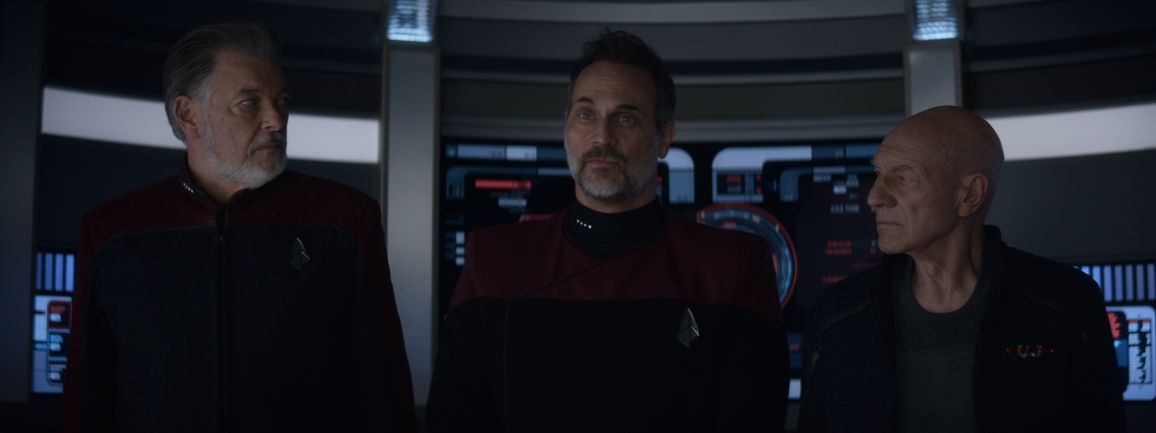 Two captains and an admiral.