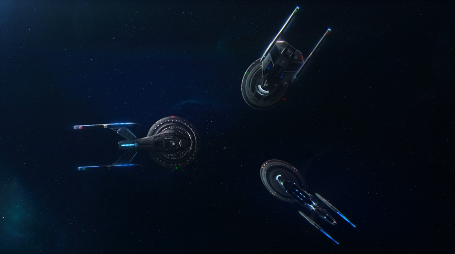 Three ships try to hunt the USS Titan-A.