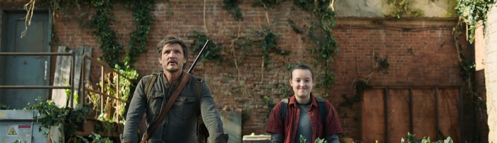 Joel and Ellie look out over Salt Lake City.