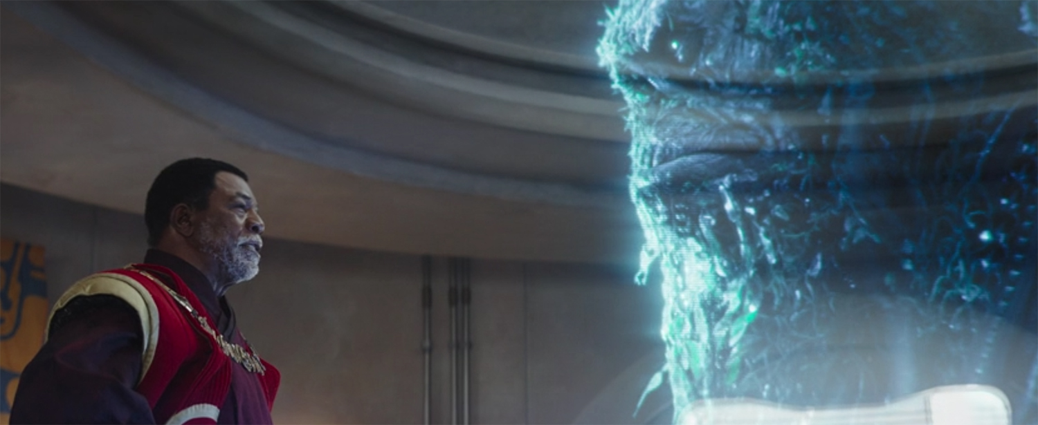 The Pirate confronts Greef.