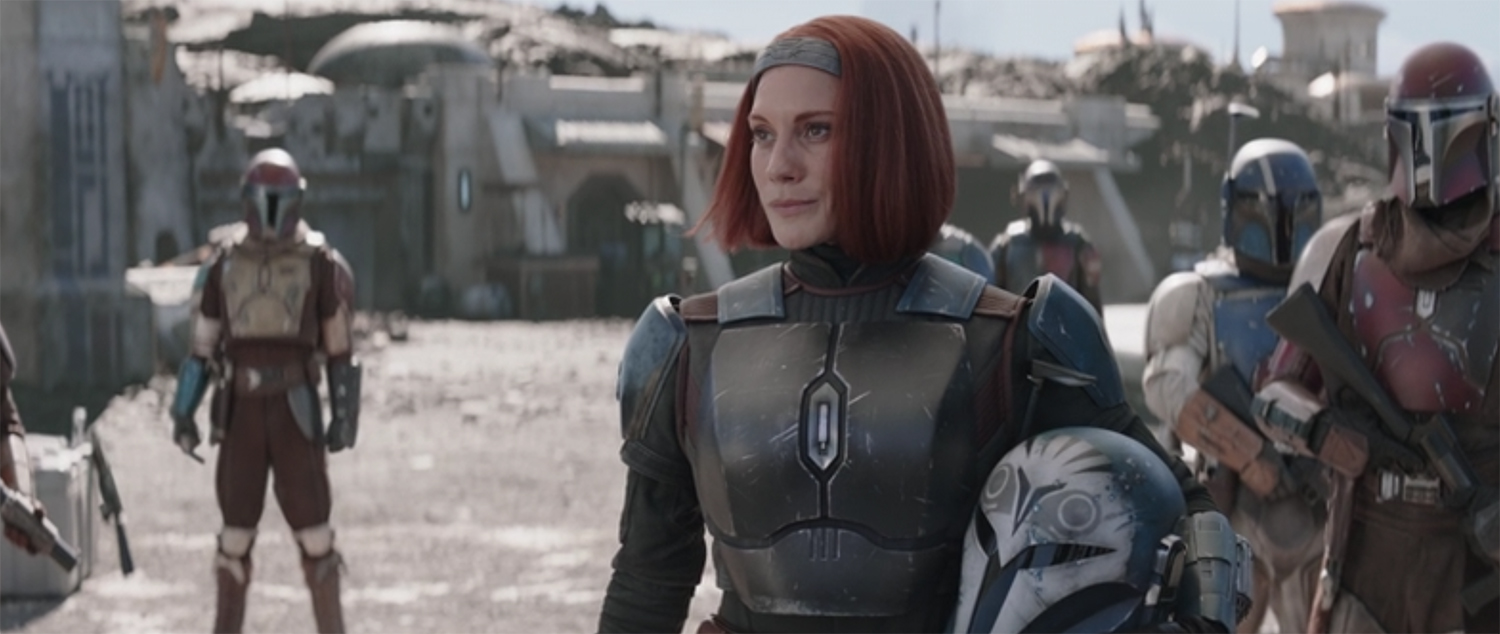 Bo-Katan Kryze without her helmet.