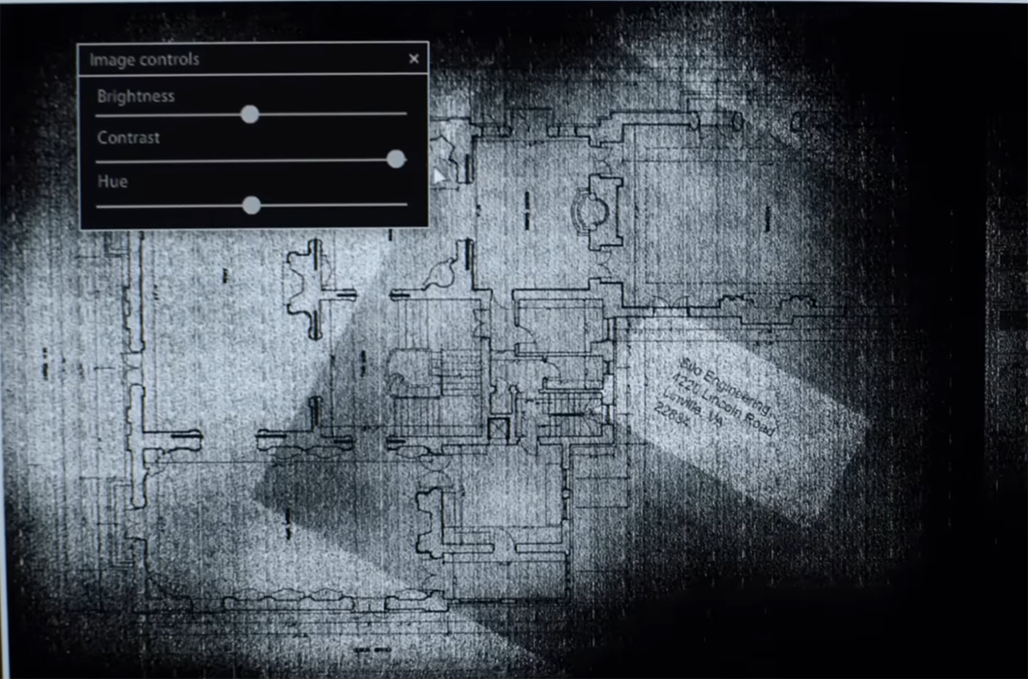 Building blueprints.