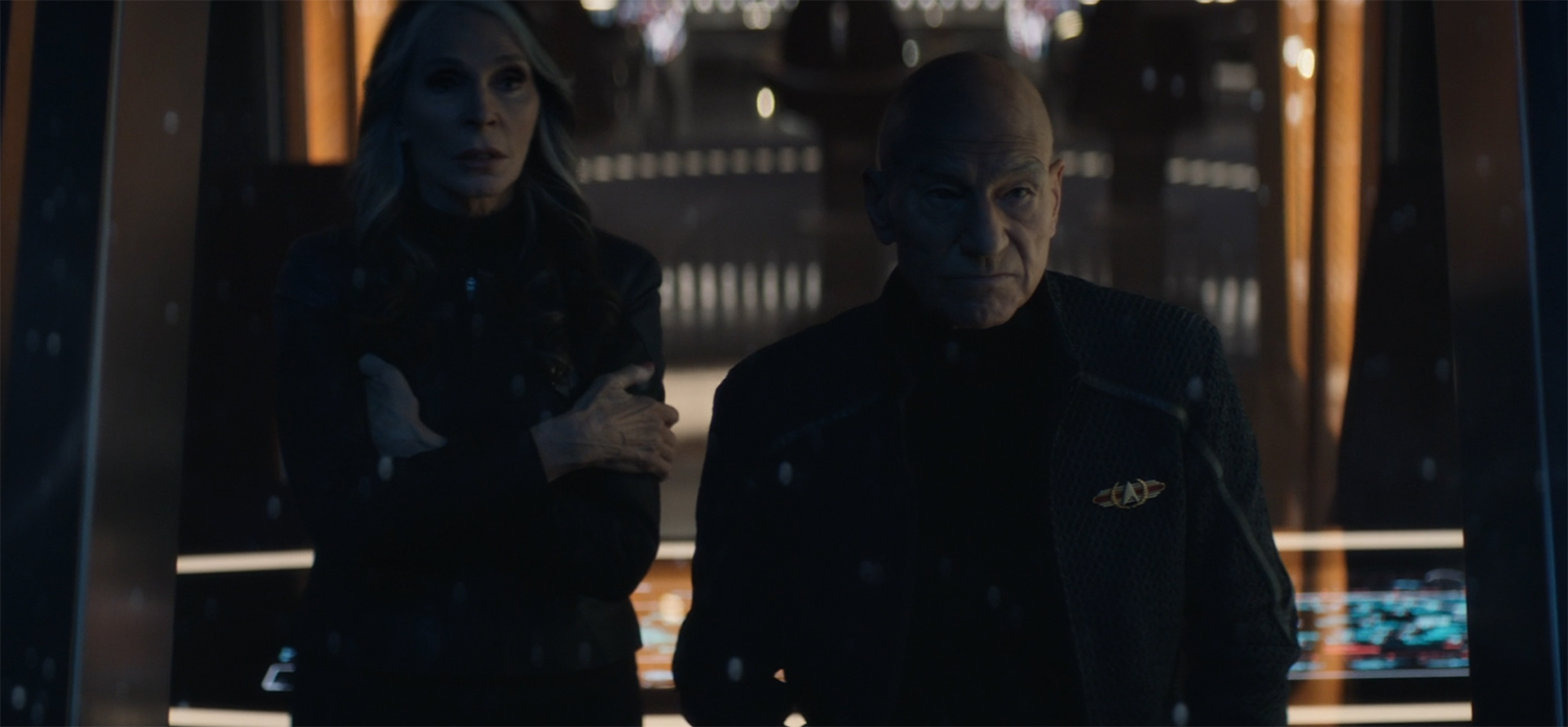 Crusher and Picard lament the lost Jack Crusher.