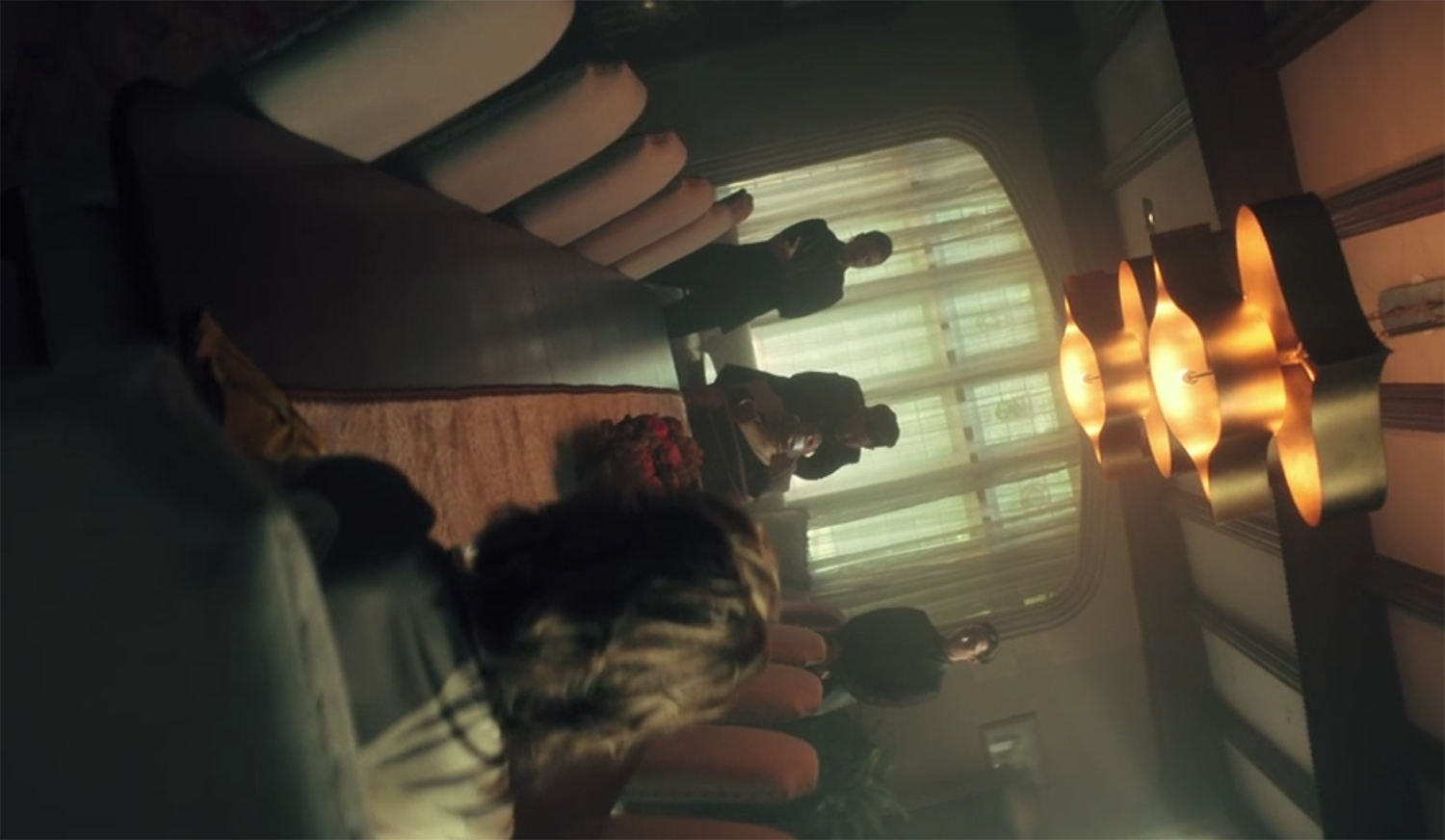 A twisty camera shot