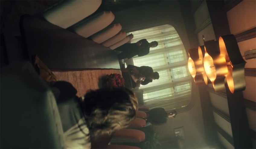 A twisty camera shot