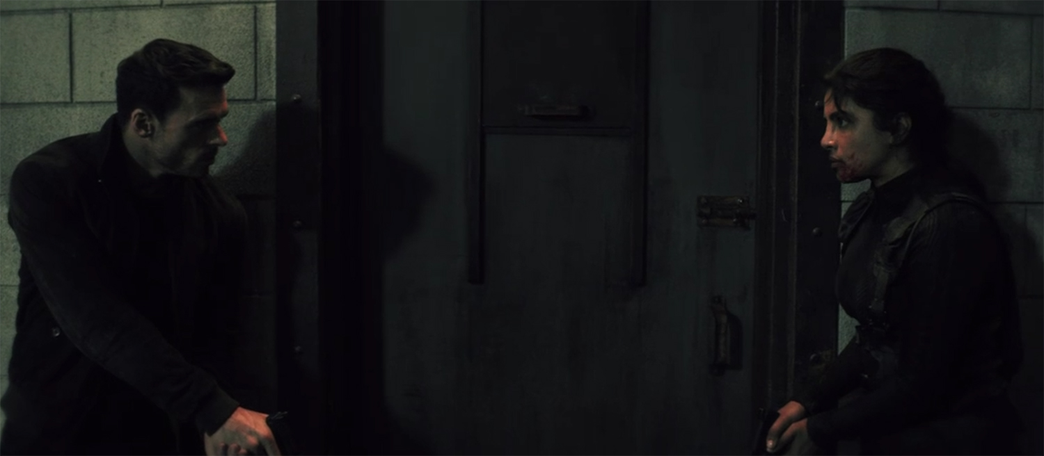 Nadia and Mason are about to burst down a door.