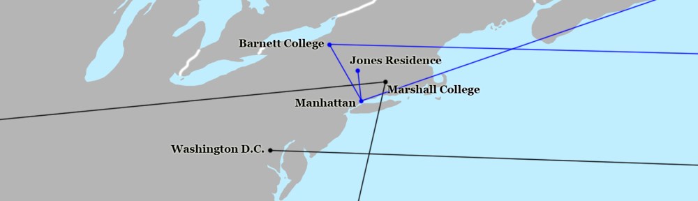 Indiana Jones Map - America. Image Credit: Brian MacNamara.