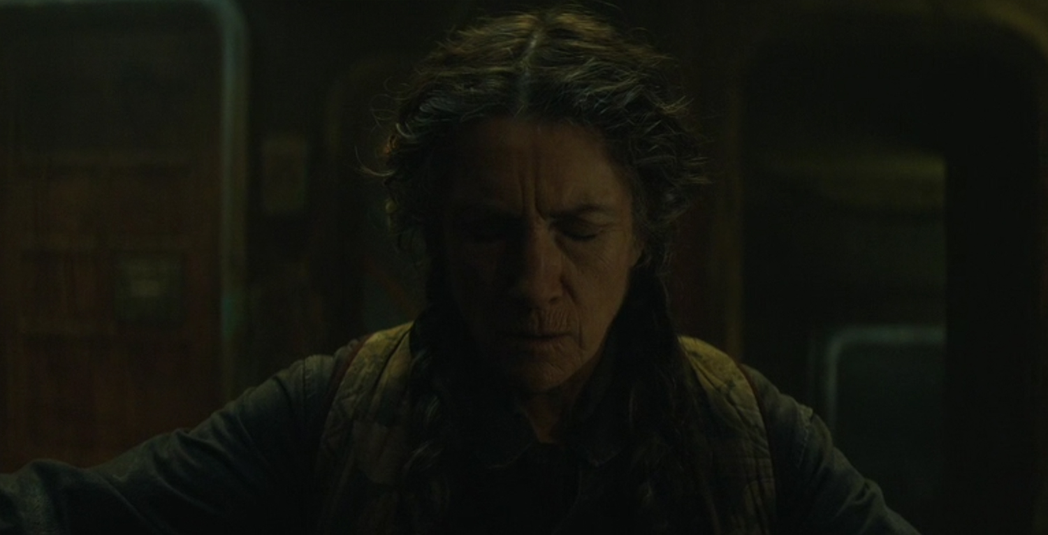 crossing the threshold.