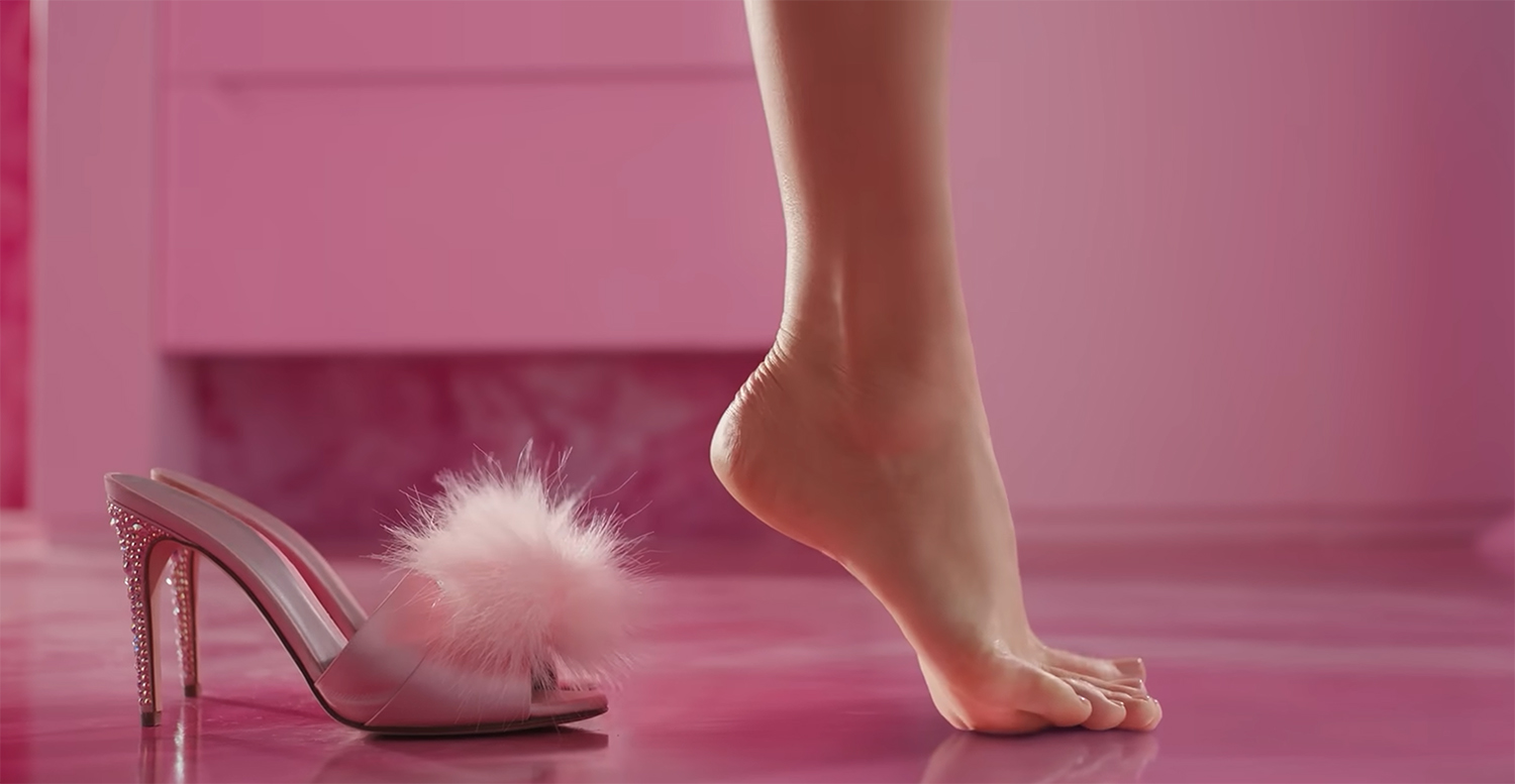 Barbie has permanent arched feet.