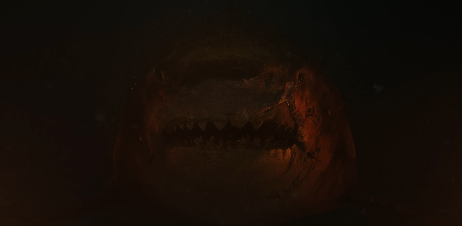 A meg appears from the dark