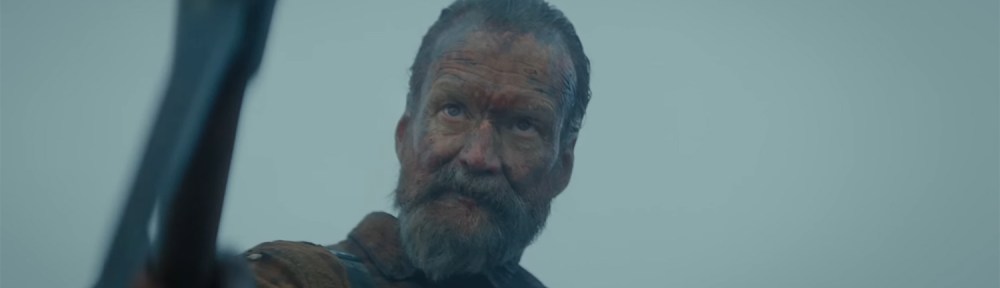 Aatami Korpi threatens with a pickaxe.