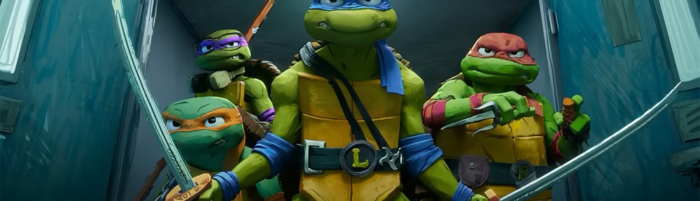 Turtles crash into a room.