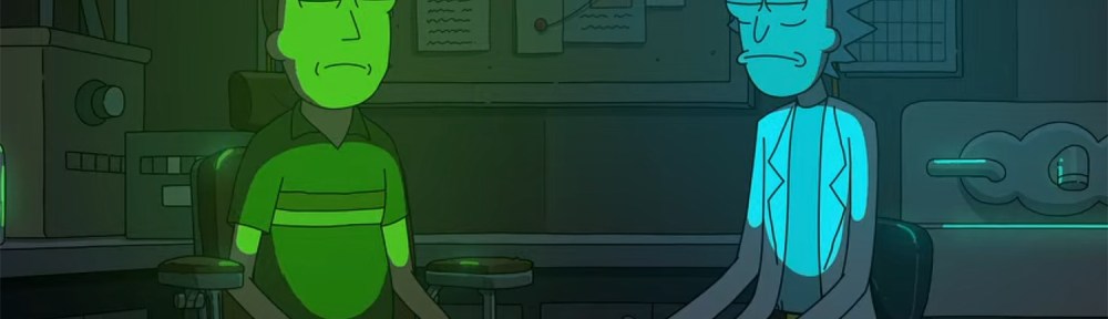 Rick and Jerry hooked up to a machine.