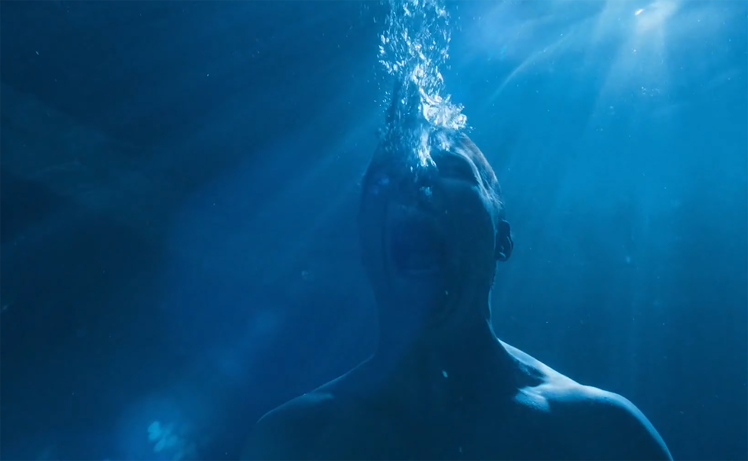 Screaming underwater.