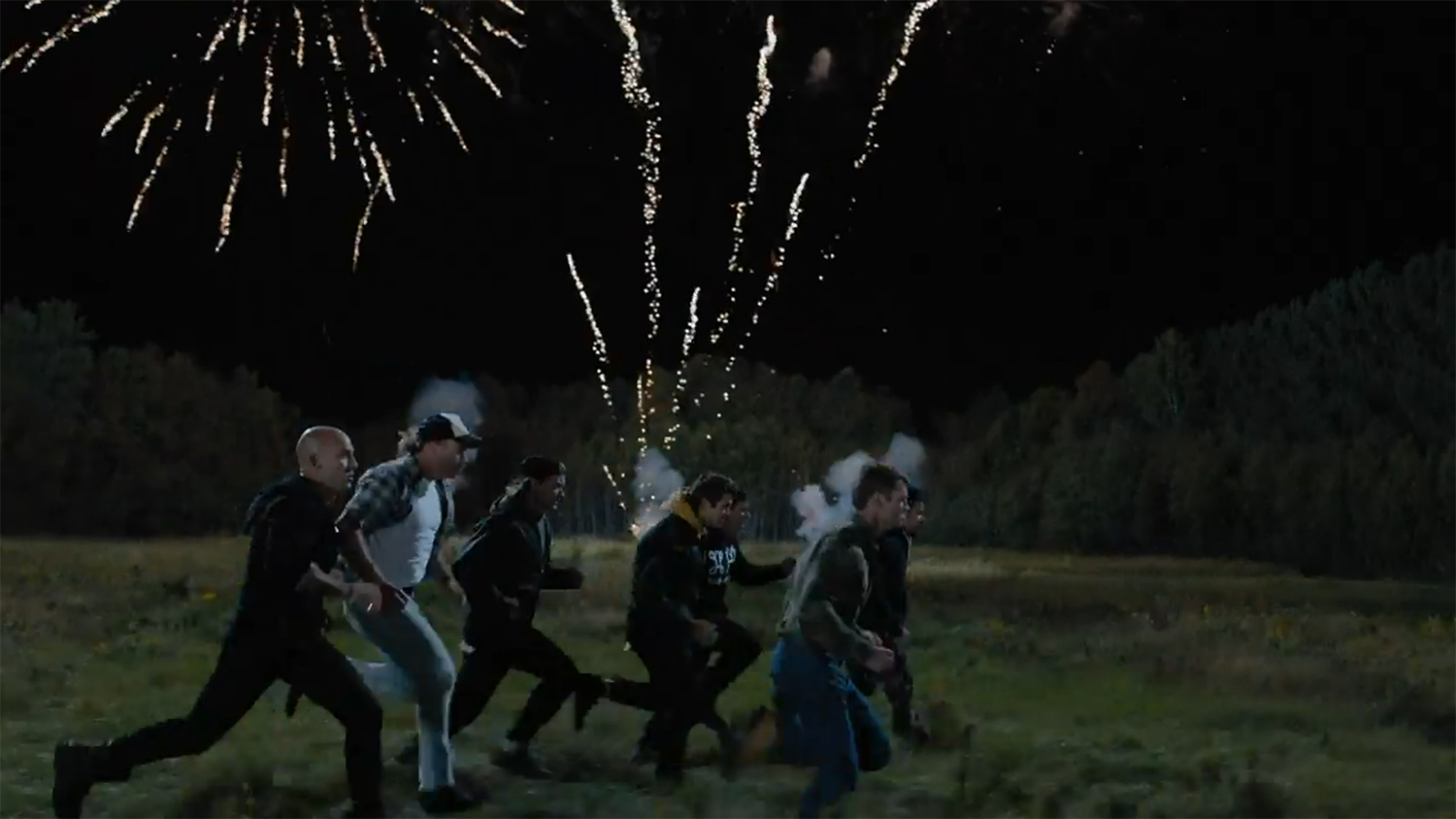 The gang run to take down the Degens.