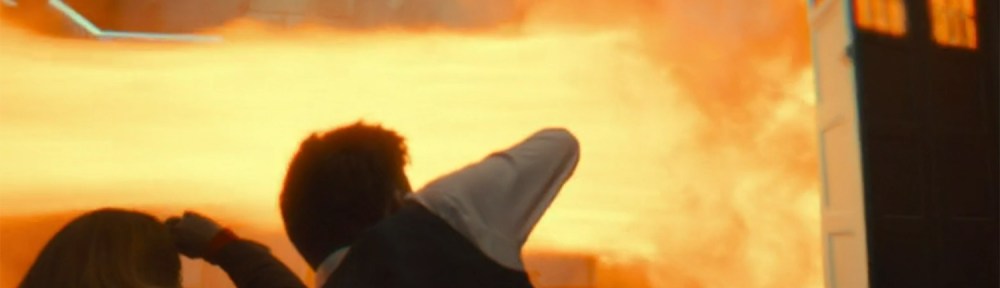 The TARDIS explodes.