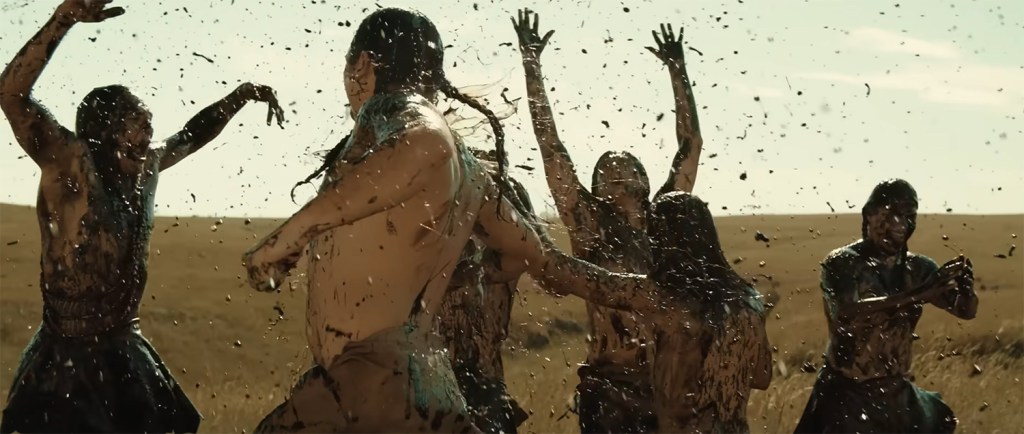 Osage dancing in Oil.