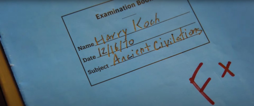 A failed exam paper.