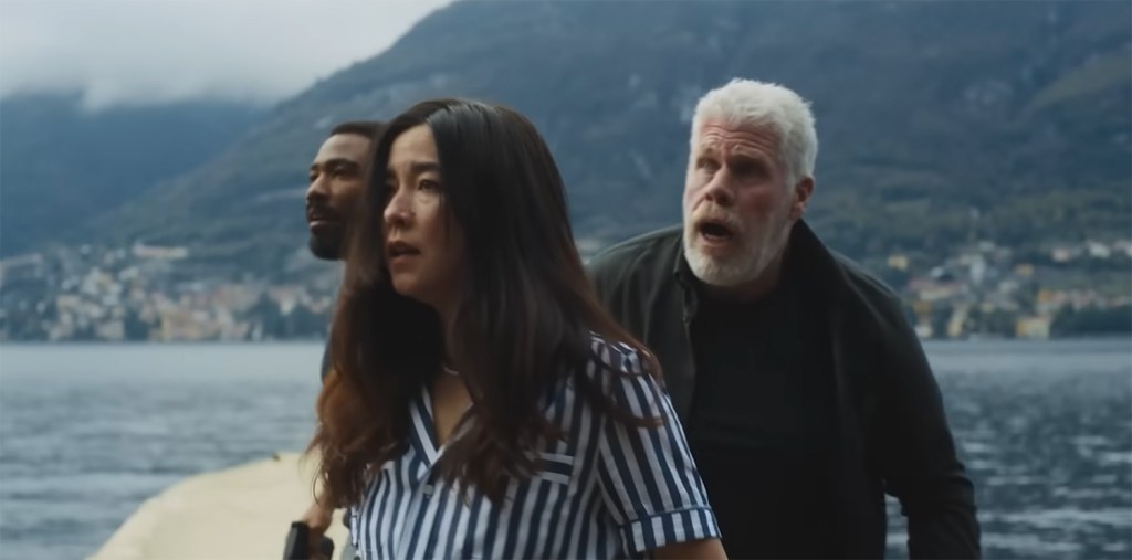 Donald Glover & Maya Erskine and Ron Perlman