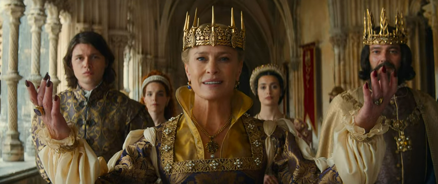 The Queen greats the new princess.