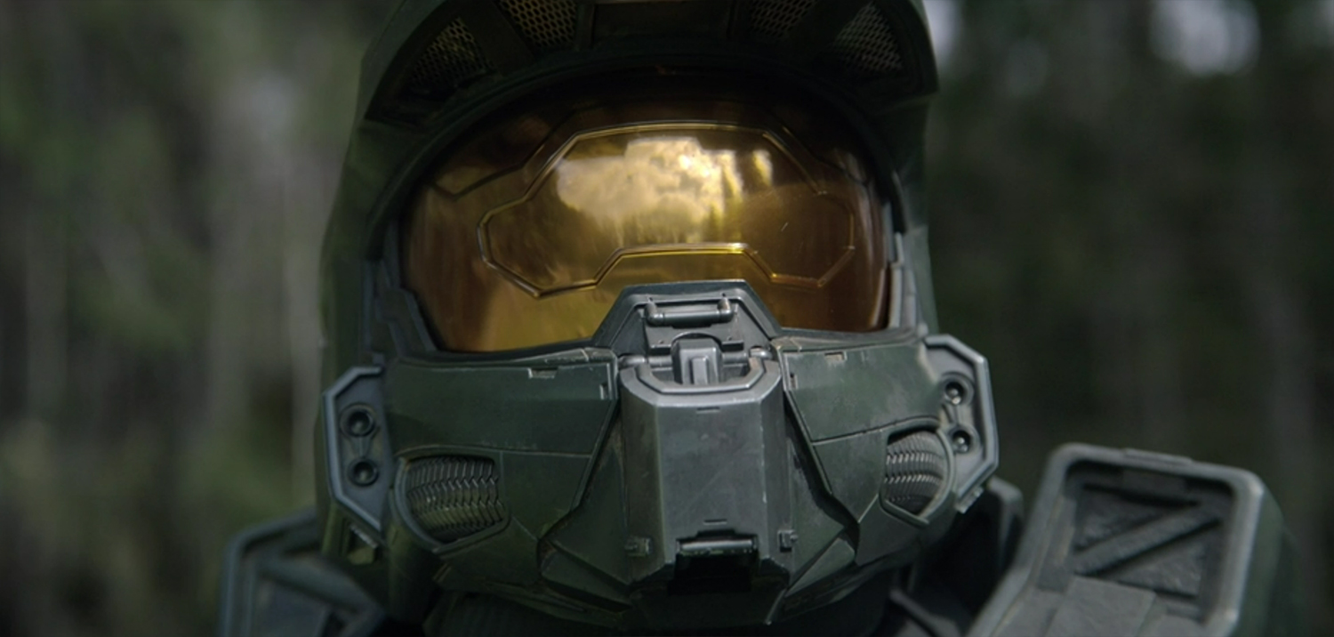 Master Chief in armour.