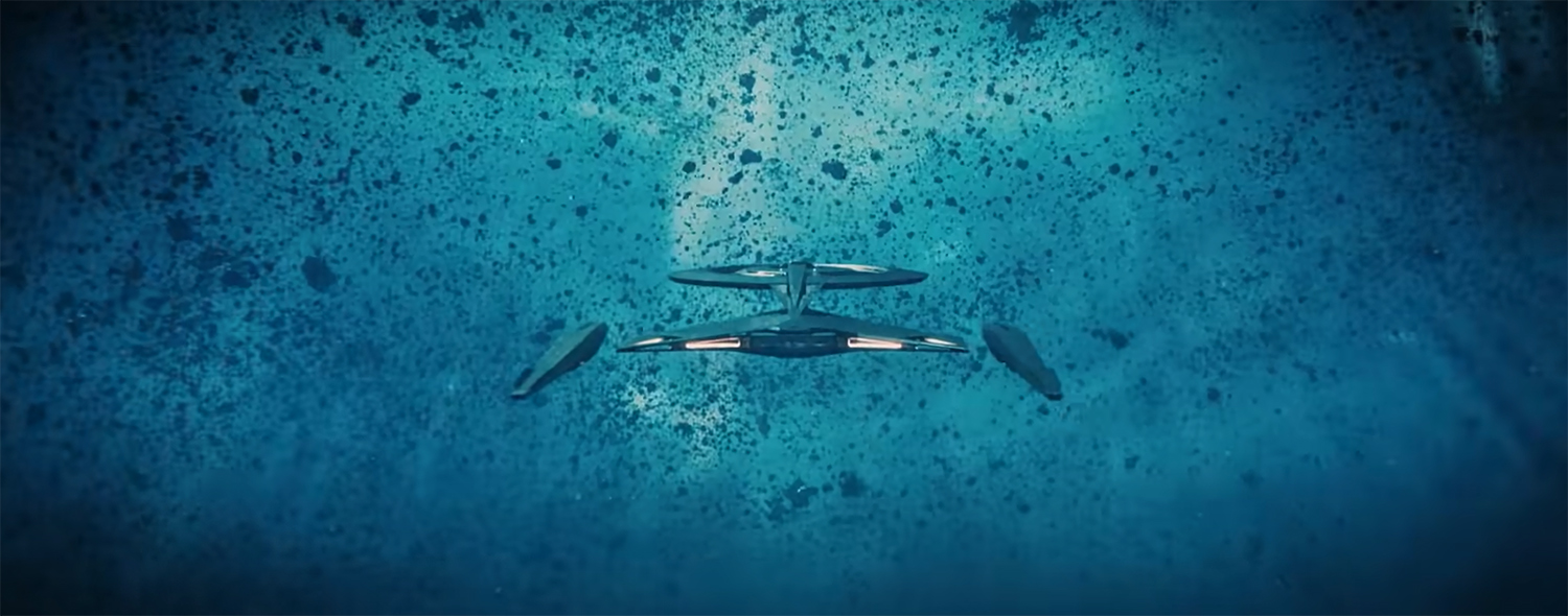 USS Discovery-A sees the anomaly.