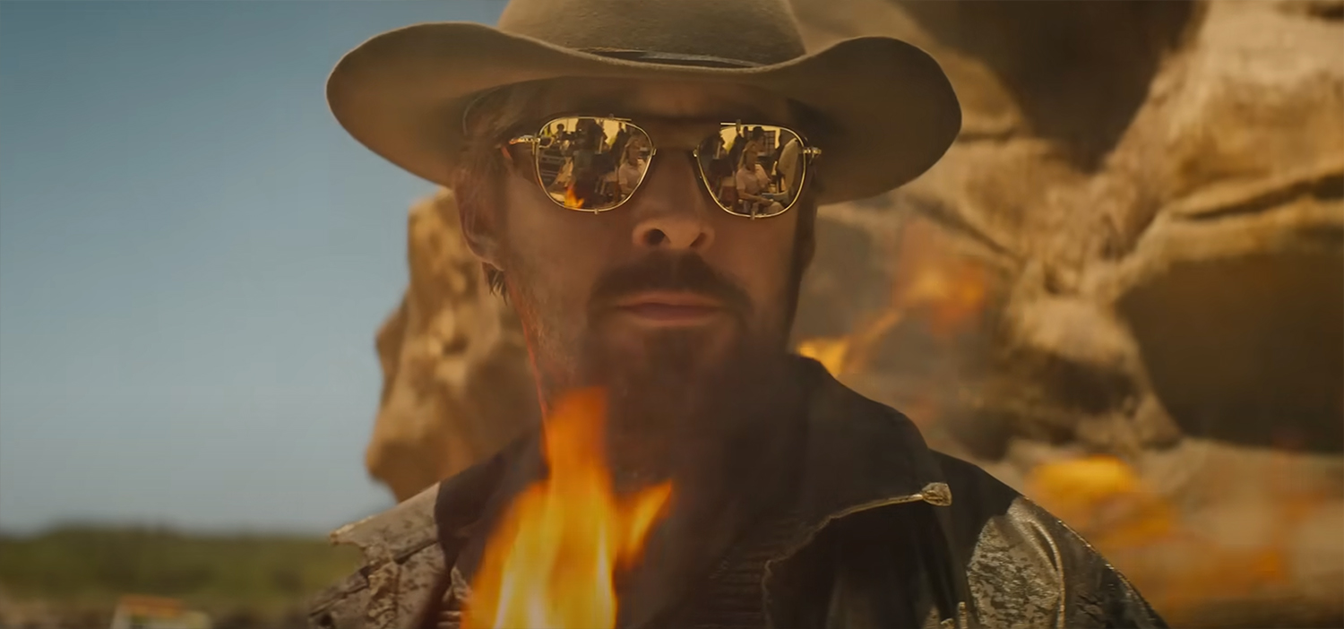 Ryan set on fire for a stunt.