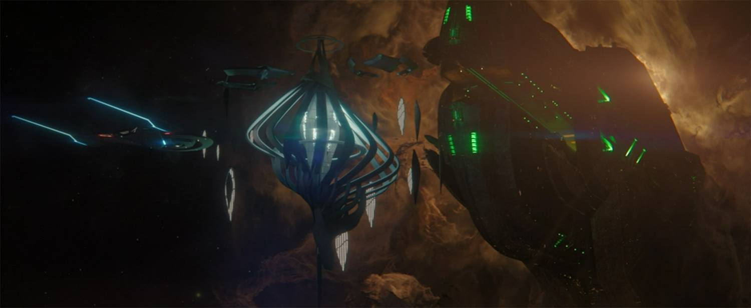 The Breen Dreadnaught arrives.