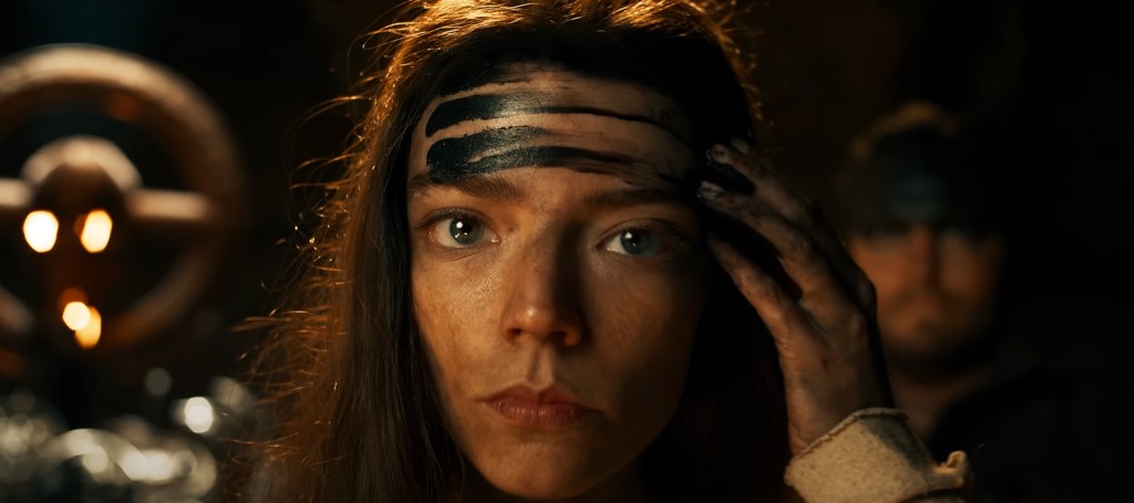 Anya Taylor-Joy as Furiosa.